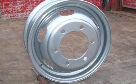 Lorry Wheel Shot Blasted & Powder Coated