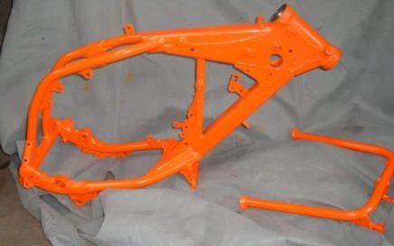 Motorcycle Frame Powder Coated