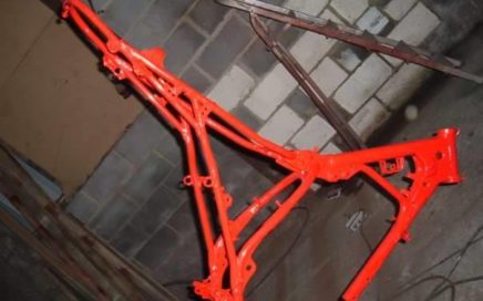 Motorcycle Frame Powder Coated